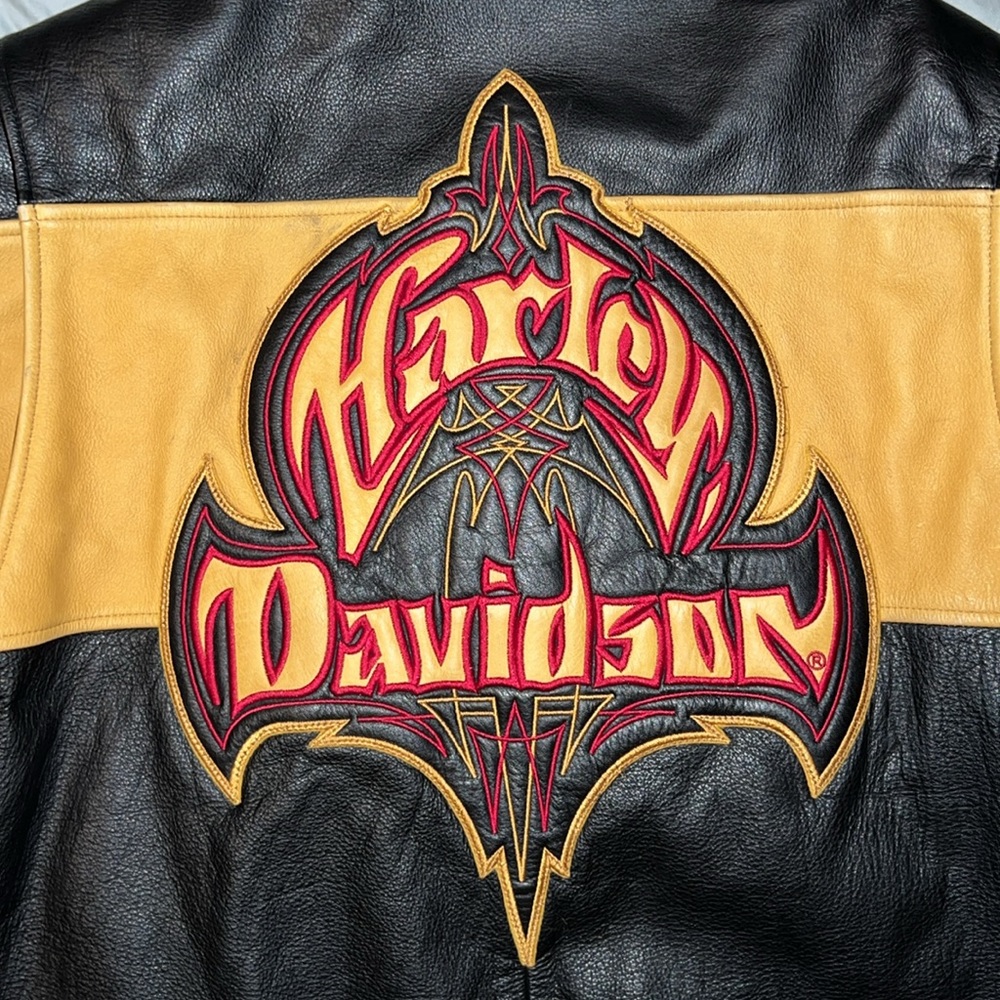 Harley Davidson heavy leather jacket size large